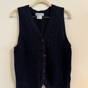 Stephanie Andrews Black Women's Sweater Vest